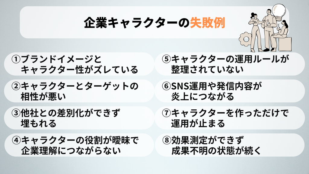 企業キャラクターの失敗例