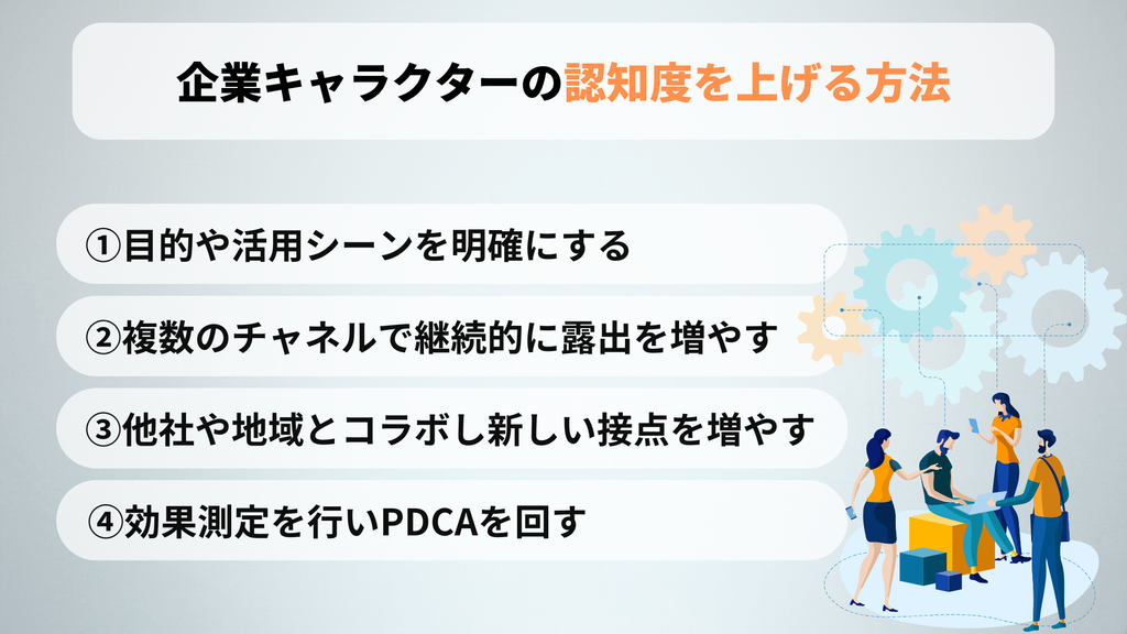 企業キャラクターの認知度を上げる方法
